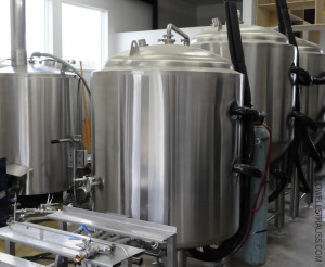 Beer brewing tanks 